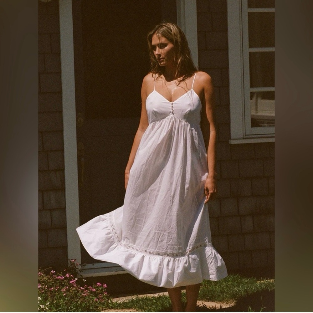 Frankie's Bikinis White Midi Dress